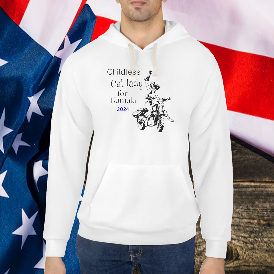 Kamala Harris Shirt: Childless Cat Ladies for Kamala Harris 47 Funny Pro Kamala 2024 Shirt