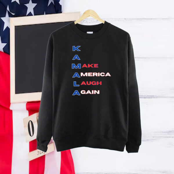 Kamala: Make America Laugh Again America Flag Colors Shirt