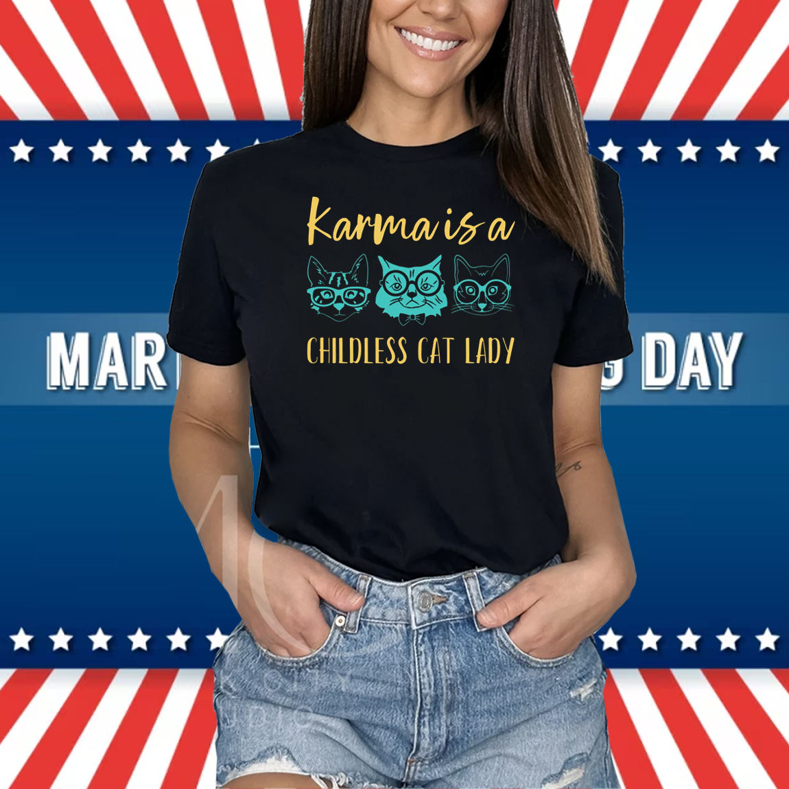 Karma is a Childless Cat Lady Shirt