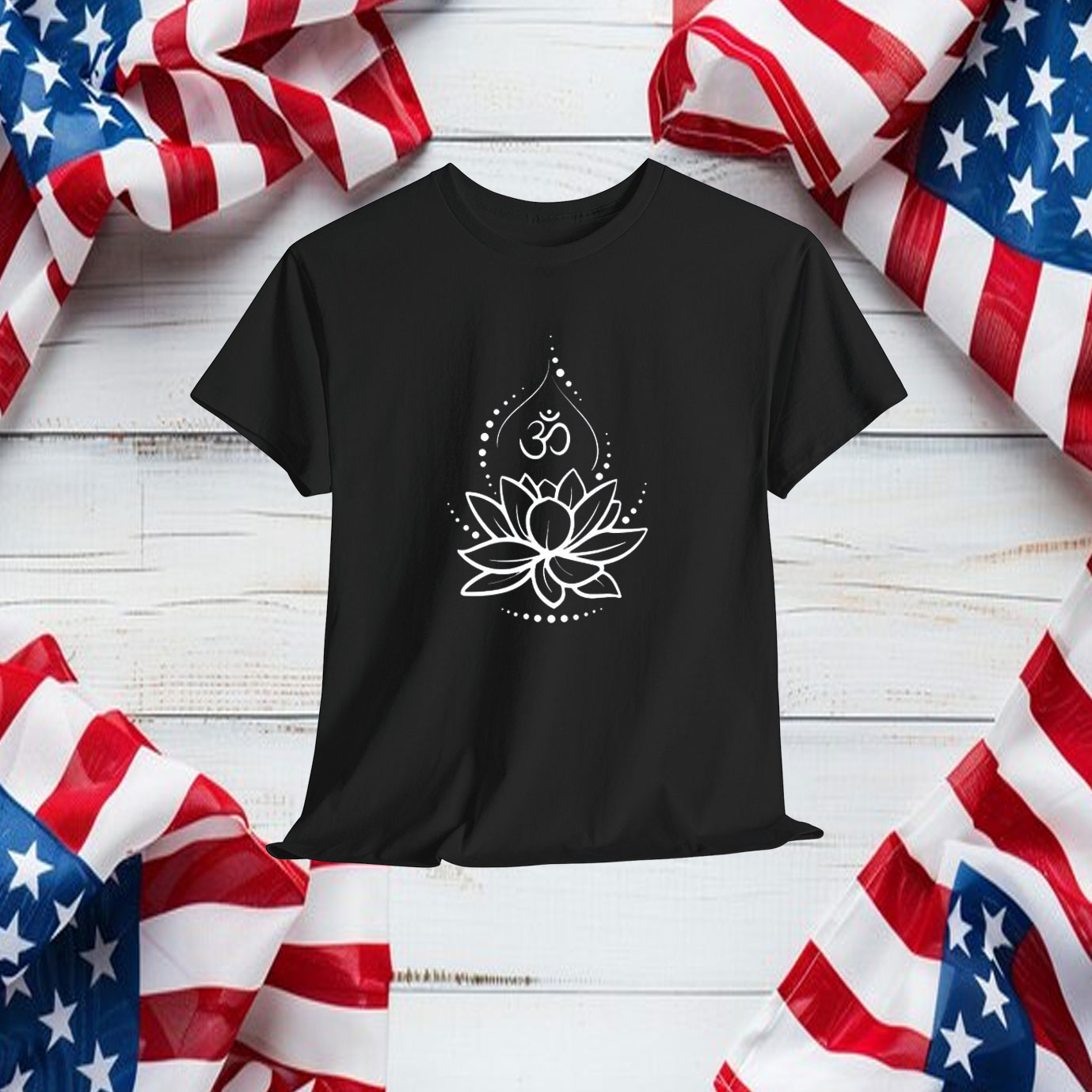 Lotus Flower TShirt, Yoga Graphic Tees, Meditation Shirt