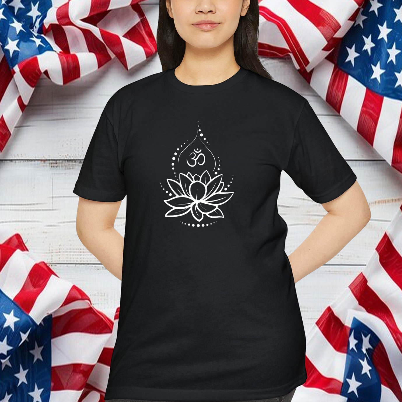 Lotus Flower TShirt, Yoga Graphic Tees, Meditation Shirt