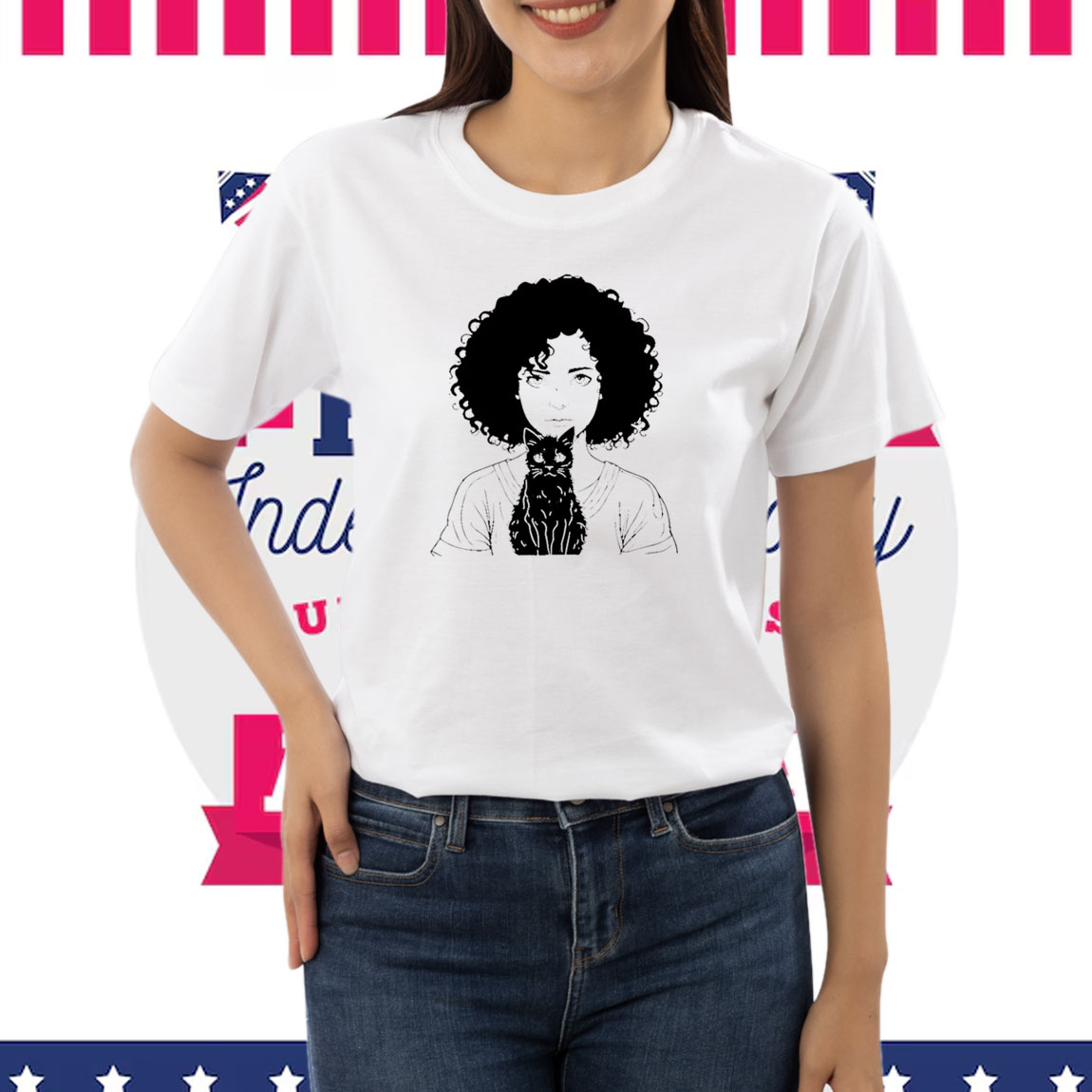 Miserable Cat Lady PNG Sublimation design, Cute Line Drawing Childless Cat Lady Shirt