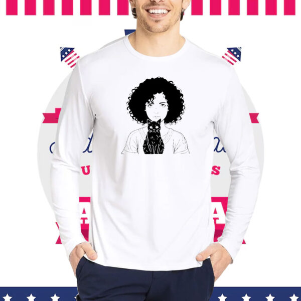 Miserable Cat Lady PNG Sublimation design, Cute Line Drawing Childless Cat Lady Shirt