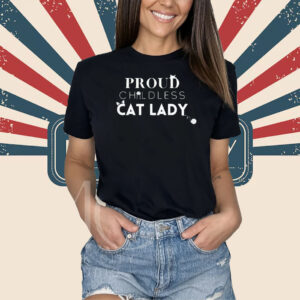 Proud Childless Cat Lady Sweatshirt Kamala Harris 2024 Shirt