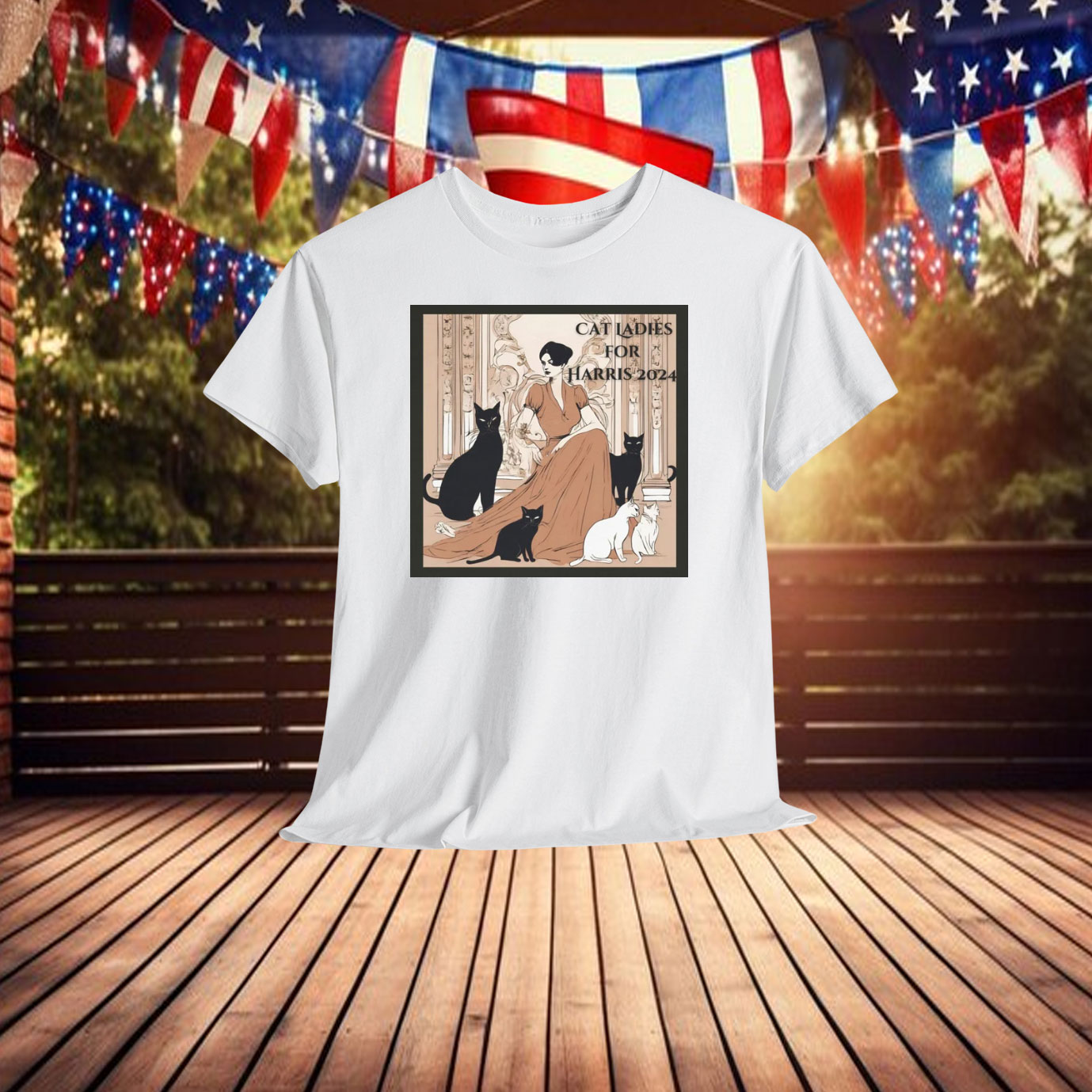 Single Cat Ladies for Harris 2024, Cat Lady Election Shirts