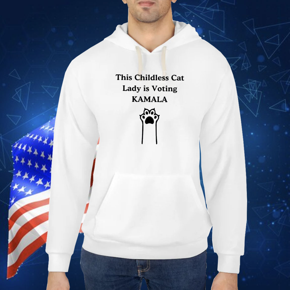 This Childless Cat Lady Is Voting Kamala T-Shirt, Harris Shirt