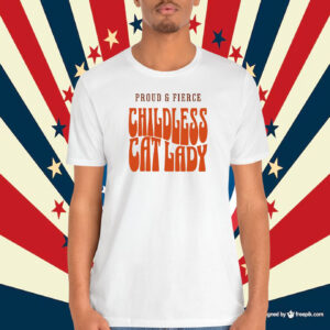 Unique Groovy Childless Cat Lady Shirt
