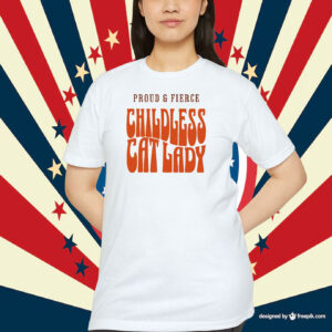 Unique Groovy Childless Cat Lady Shirt