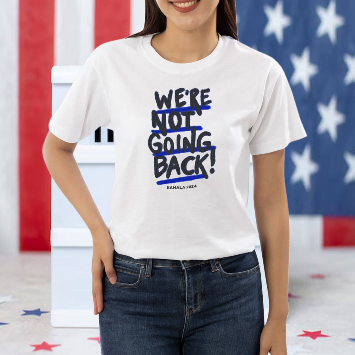 We're Not Going Back! Kamala Harris 2024 Shirt