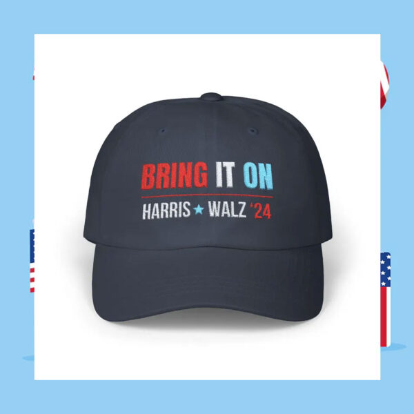 2024 Harris Walz Embroidered Dad Hat