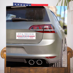 Campaign of Joy and Freedom Harris Walz Car Magnet