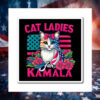 Cat Ladies For Kamala Harris 2024 Inspirational Magnet