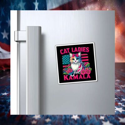 Cat Ladies For Kamala Harris 2024 Inspirational Magnet