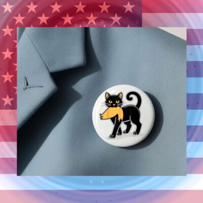 Cat Ladies For Kamala Harris Pin Buttons