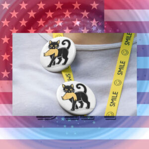 Cat Ladies For Kamala Harris Pin Buttons
