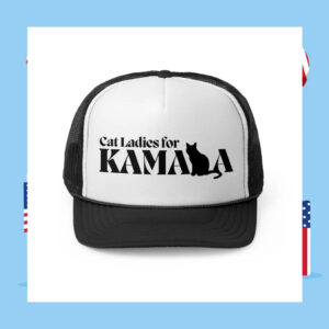 Cat Ladies for Kamala Cat Trucker Hat