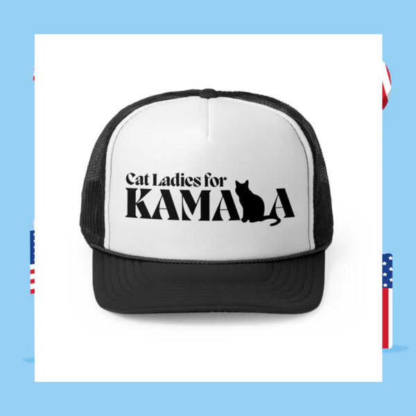 Cat Ladies for Kamala Cat Trucker Hat
