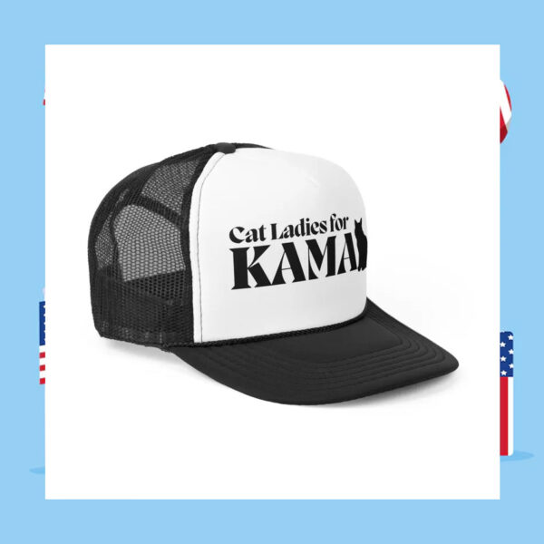 Cat Ladies for Kamala Cat Trucker Hat