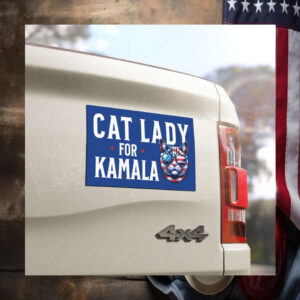 Cat Lady for Kamala Harris Car Magnet