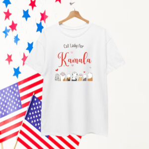 Cat Lady for Kamala Harris Walz 2024 Unisex T-Shirt