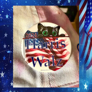 Cats For Kamala 2024 Button