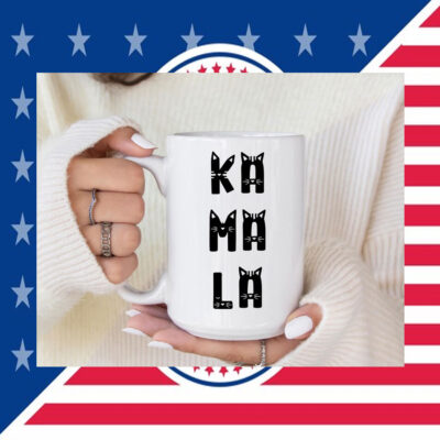 Cats For Kamala Mug, Kamala Harris Election 2024 Mug