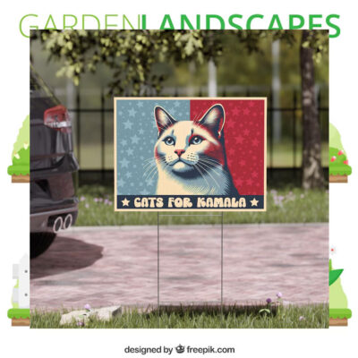 Cats For Kamala Yard Signs