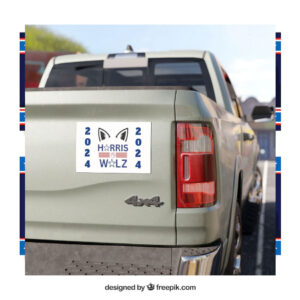 Childless Cat Lady Kamala Harris Car Magnet