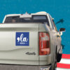 Comma-La Harris Car Magnet