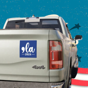 Comma-La Harris Car Magnet