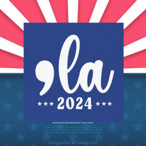 Comma-La Kamala Car Magnet