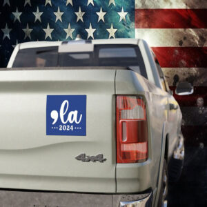 Comma-La Kamala Harris Car Magnet
