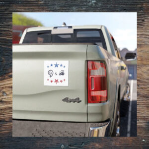 Comma La and Coach Walz Car Magnet