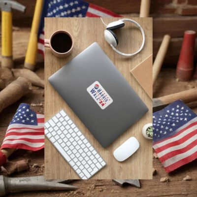 Die Cut Harris & Walz 2024 Campaign Sticker