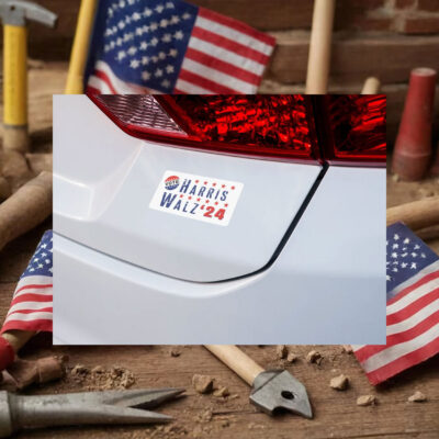 Die Cut Harris & Walz 2024 Campaign Sticker