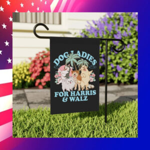 Dog Ladies For Harris & Walz Garden Flag