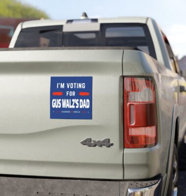 Gus Walz I’m Voting For Gus Walz’s Dad Bumper Stickers