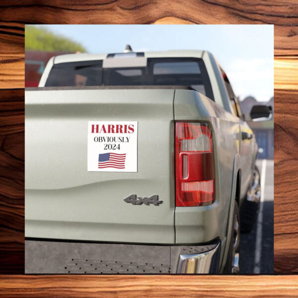 Harris Obviously 2024 Kamala Harris Car Magnet