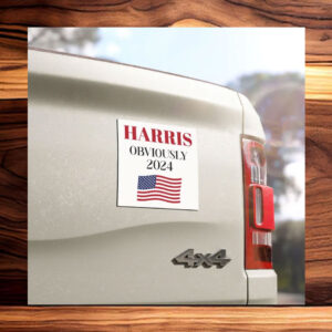Harris Obviously 2024 Kamala Harris Car Magnet