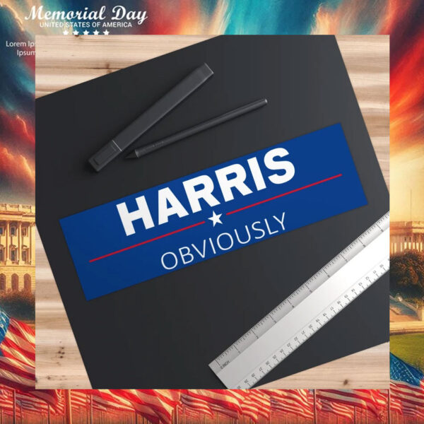 Harris Obviously Bumper Sticker