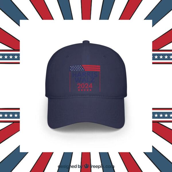 Harris Walz 2024 Baseball Hat, Low Profile Baseball Cap