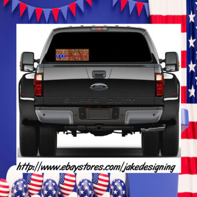 Harris Walz 2024 Bumper Sticker/Magnet We're not going back Orange Camo Design
