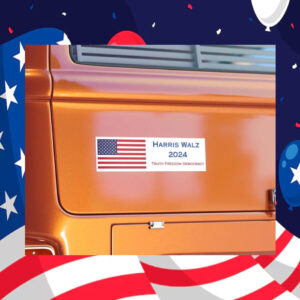 Harris Walz 2024 Bumper Truth Freedom Democracy Stickers