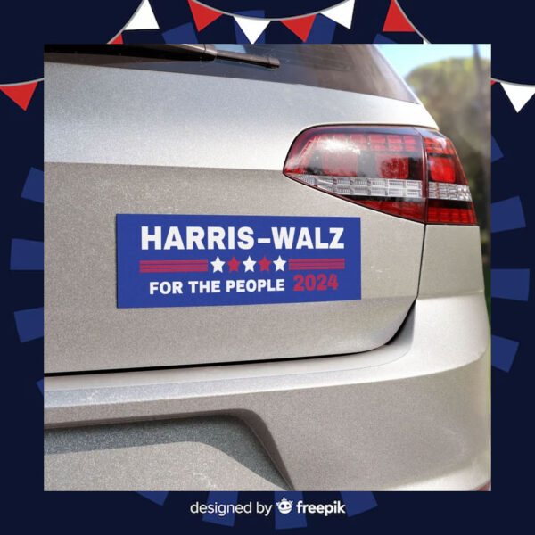 Harris Walz 2024 Car Magnet For The People Walz Magnet Kamala Harris 2024