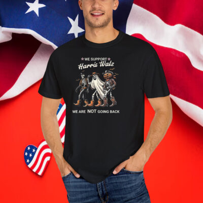 Harris Walz 2024 Halloween T-Shirt, Funny Skeleton Halloween T-Shirt