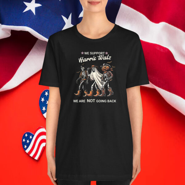 Harris Walz 2024 Halloween T-Shirt, Funny Skeleton Halloween T-Shirt