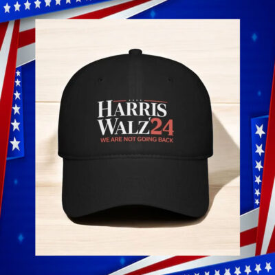 Harris Walz 2024 Hat - Black Low Profile Baseball Cap