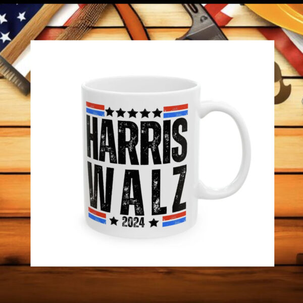 Harris Walz 2024 Kamala Harris, Tim Walz President USA Election Ceramic Coffee Mug