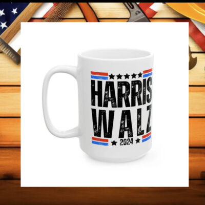 Harris Walz 2024 Kamala Harris, Tim Walz President USA Election Ceramic Coffee Mug