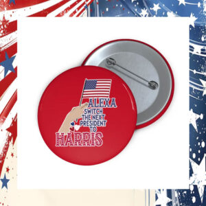 Harris Walz 2024 Pin Campaign Button